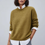 Load image into Gallery viewer, Stickad tröja dam enkel rund hals | Vardagsbruk