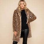 Load image into Gallery viewer, Leopardkappa dam djurmönstrad syntet | Vardagsbruk