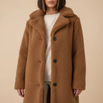 Load image into Gallery viewer, Vinterkappa Dam Fluffig Lång | Kalla Dagar Vardag