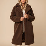 Load image into Gallery viewer, Vinterkappa Dam Fluffig Lång | Kalla Dagar Vardag