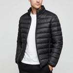 Load image into Gallery viewer, Steppjacka Herr Blå Med Huva | Kalla Dagar Vardagsbruk