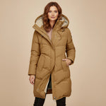 Load image into Gallery viewer, Vinterjacka dam lång modell med huva | Kalla dagar