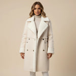 Load image into Gallery viewer, Vinterjacka dam lång med dubbelknäppning | Kalla dagar