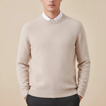 Load image into Gallery viewer, Svart Herrtröja med Rund Hals | Klassisk Vardagsstil