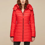 Load image into Gallery viewer, Vinterjacka dam med huva och dragkedja | Vardag och kyligt väder