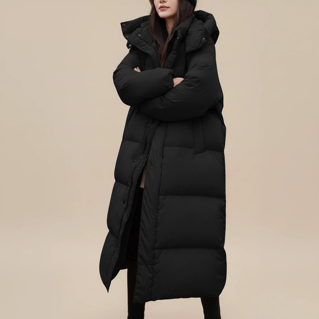 Uppvärmd Vinterjacka Dam Lång | Kalla Dagar Utomhus