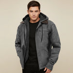 Load image into Gallery viewer, Vinterjacka herr med huva och dragkedja | Vardag och kontor
