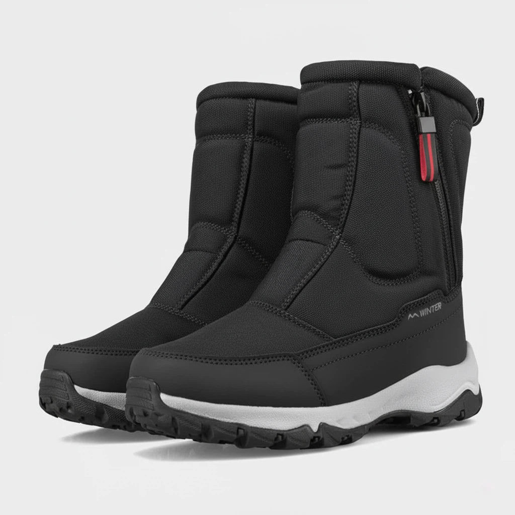 Snöstövlar Herr Halvhög Modell med Dragkedja | Vinterbruk