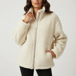 Load image into Gallery viewer, Jacka dam oversize med dragkedja | Vardagsbruk höst vinter
