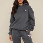 Load image into Gallery viewer, Träningsset dam med huvtröja, oversized passform | Vardag och fritid
