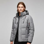 Load image into Gallery viewer, Dunjacka Herr Med Huva | Kallt Väder Vardagsbruk
