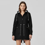 Load image into Gallery viewer, Regnjacka dam med huva och dragsko | Vardagsanvändning
