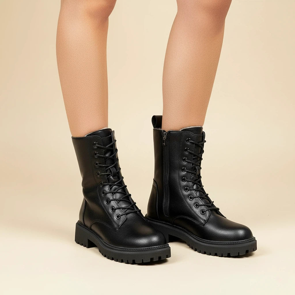 Stövlar med snörning och dragkedja | Vardag och äventyr