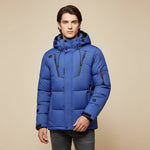 Load image into Gallery viewer, Dunjacka Herr Med Huva | Kallt Väder Vardagsbruk
