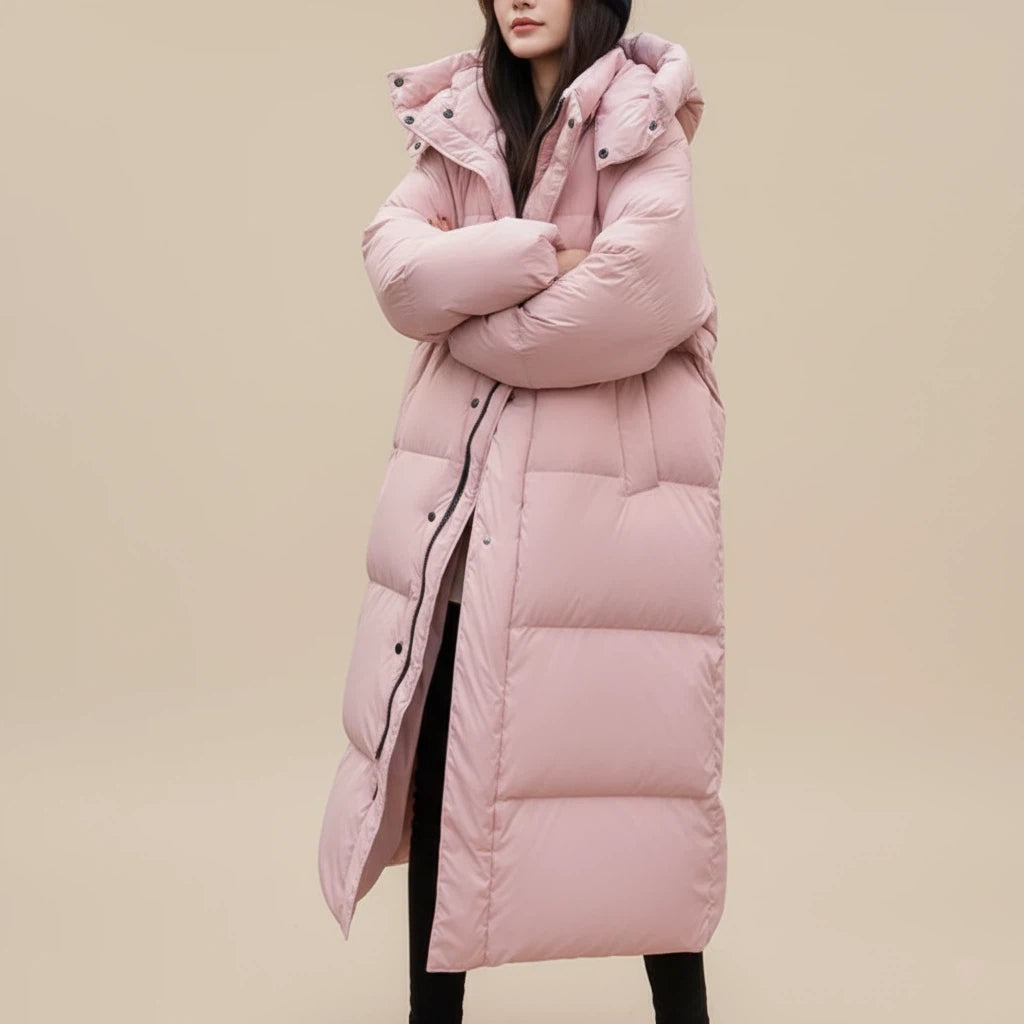 Uppvärmd Vinterjacka Dam Lång | Kalla Dagar Utomhus