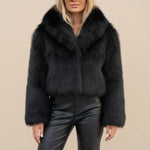 Load image into Gallery viewer, Fluffig Jacka Voluminös Passform | Kalla Dagar och Evenemang
