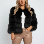 Load image into Gallery viewer, Pälsjacka dam kort volymmodell | Fest och vardag
