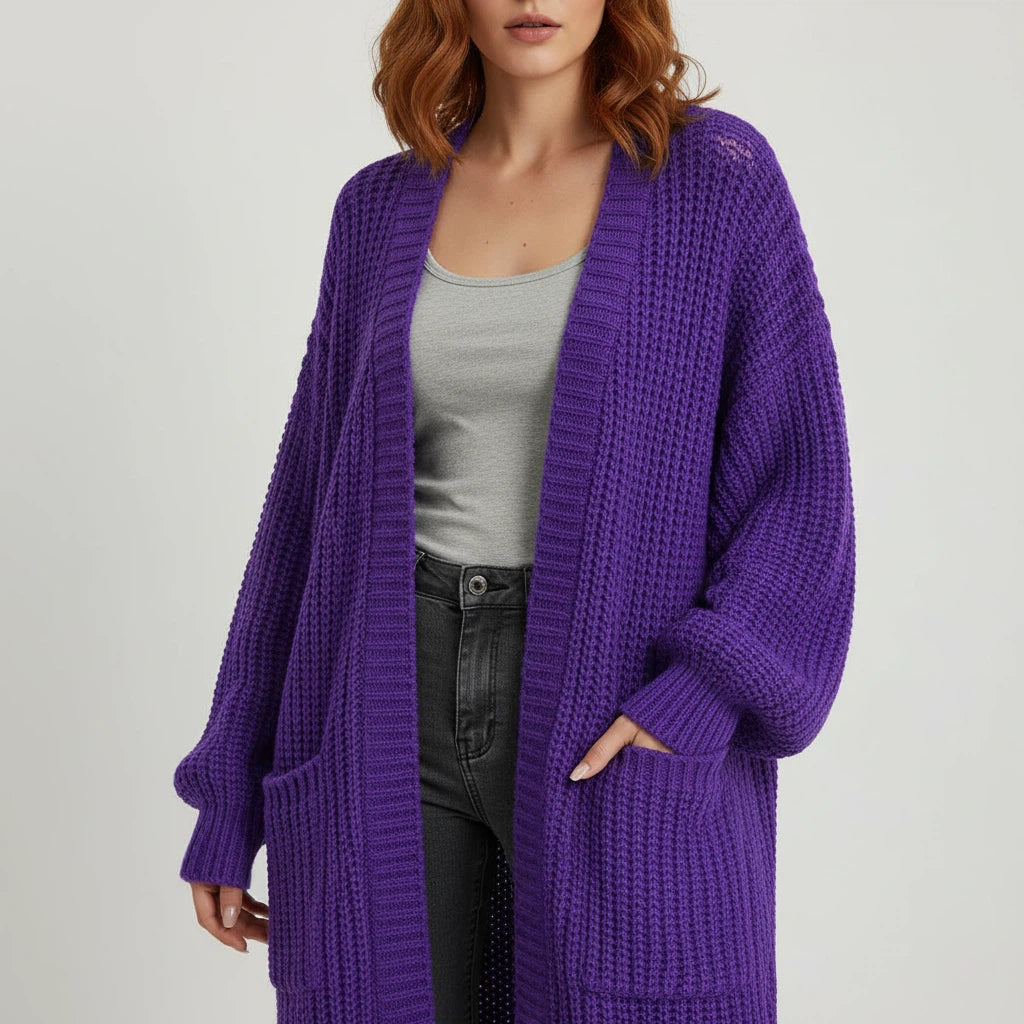 Kappa Dam Rymlig Stickad Siluett | Vardagsbruk