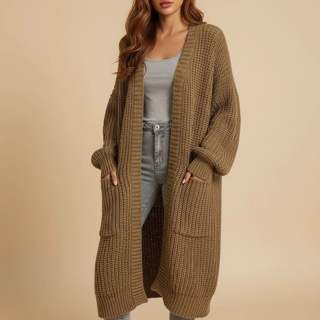 Kappa Dam Rymlig Stickad Siluett | Vardagsbruk