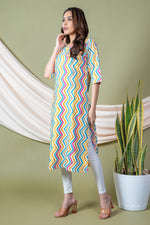 Load image into Gallery viewer, Janki Multicolor Leheriya Kurti
