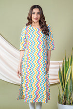 Load image into Gallery viewer, Janki Multicolor Leheriya Kurti

