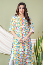 Load image into Gallery viewer, Janki Multicolor Leheriya Kurti
