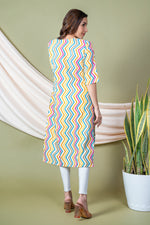 Load image into Gallery viewer, Janki Multicolor Leheriya Kurti
