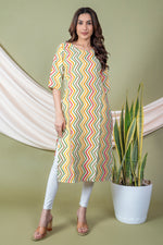 Load image into Gallery viewer, Urvi Multicolor Lehariya Kurti
