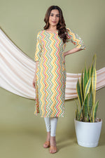 Load image into Gallery viewer, Urvi Multicolor Lehariya Kurti
