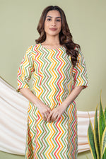 Load image into Gallery viewer, Urvi Multicolor Lehariya Kurti
