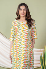 Load image into Gallery viewer, Urvi Multicolor Lehariya Kurti
