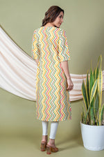 Load image into Gallery viewer, Urvi Multicolor Lehariya Kurti
