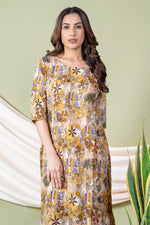 Load image into Gallery viewer, Aarti Yellow Abstract Kurti
