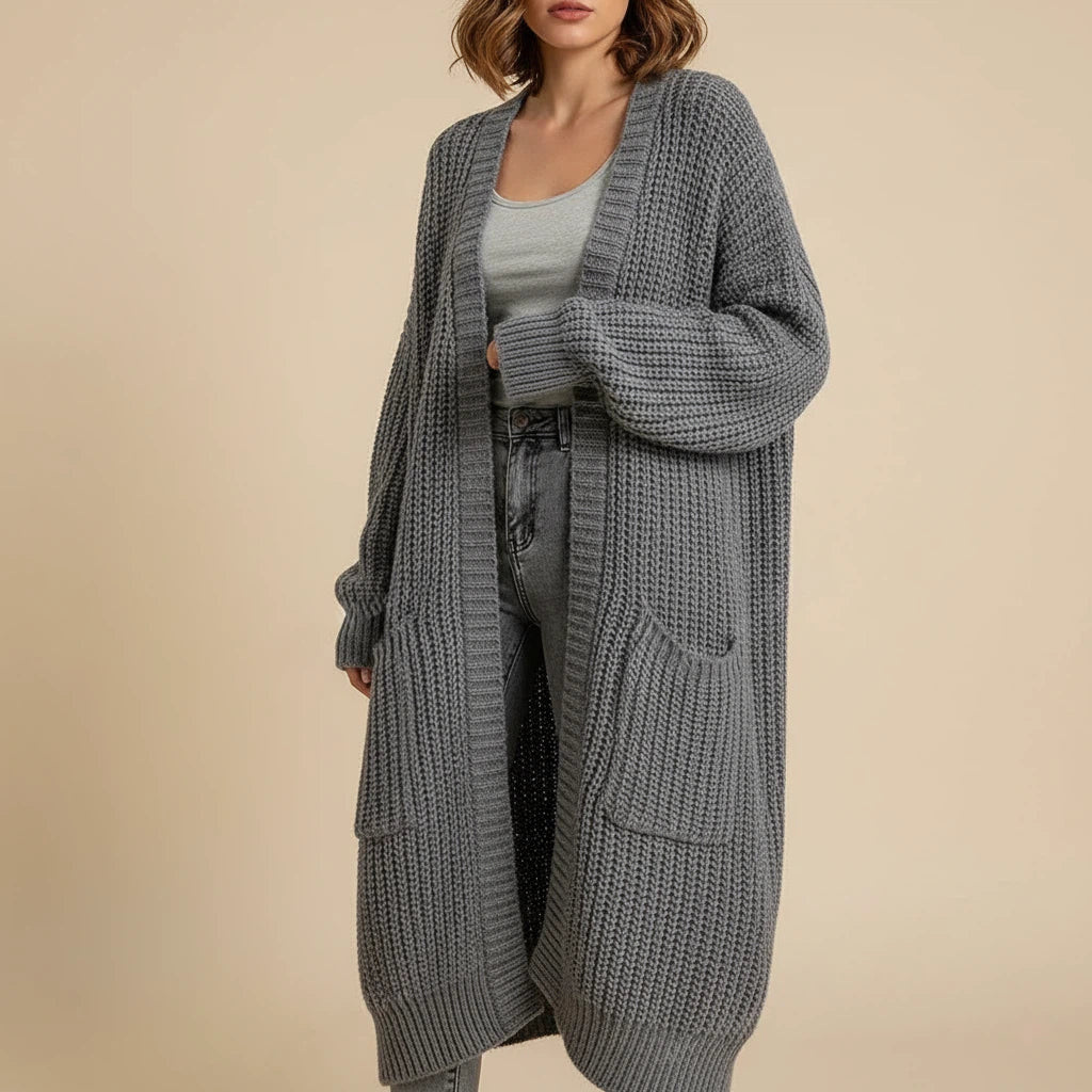 Kappa Dam Rymlig Stickad Siluett | Vardagsbruk