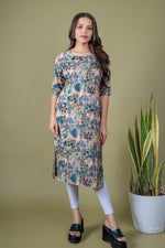 Load image into Gallery viewer, Juhi Multicolor Abstract Kurti
