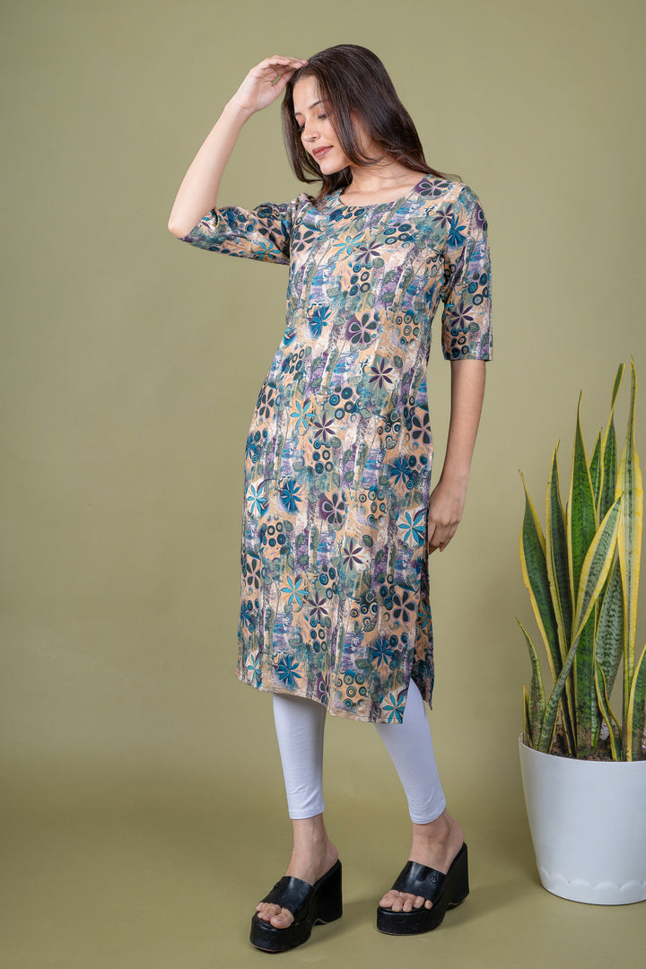 Juhi Multicolor Abstract Kurti
