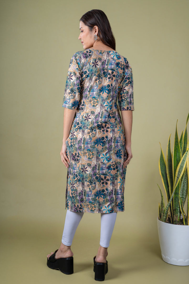 Juhi Multicolor Abstract Kurti