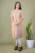 Load image into Gallery viewer, Reena Multicolor Lehariya Kurti
