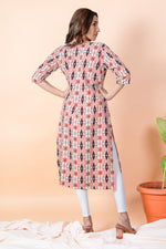Load image into Gallery viewer, Priya Pink Abstract Kurti
