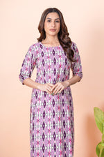 Load image into Gallery viewer, Tanvi Purple Abstract Kurti

