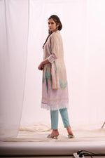 Load image into Gallery viewer, Mustard pure muslin digital printed kurta set with dupatta
