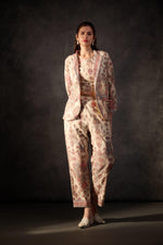 Load image into Gallery viewer, Beige printed linen co-ord set
