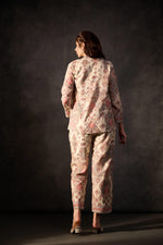 Load image into Gallery viewer, Beige printed linen co-ord set
