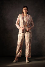Load image into Gallery viewer, Beige printed linen co-ord set
