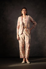 Load image into Gallery viewer, Beige printed linen co-ord set
